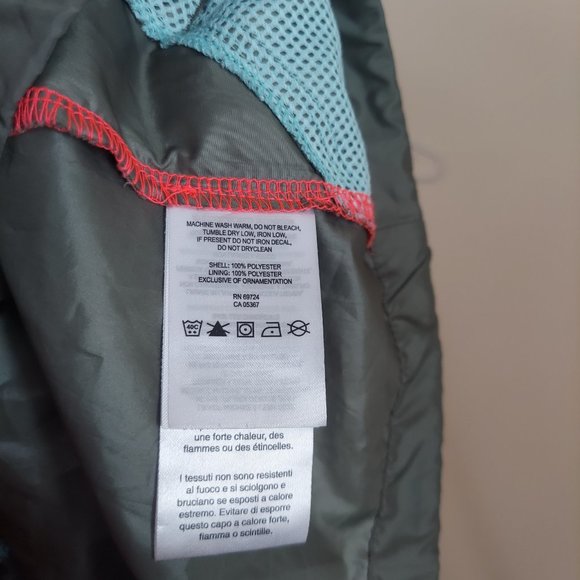 Red and Grey Small Columbia Rain Jacket - Picture 4 of 4